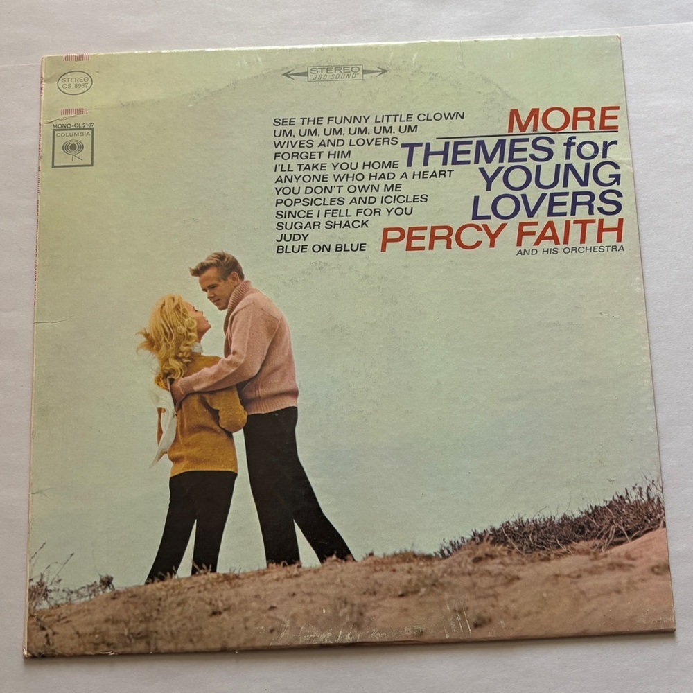 Vintage Percy Faith More Themes for Young Lovers (Vinyl‎ 1964) Columbia CL 2167